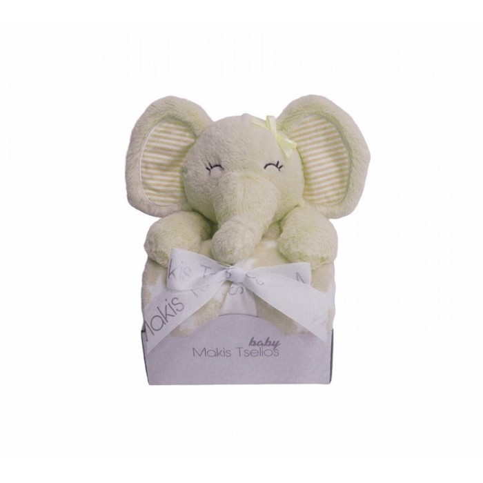 Decorative Doll Blanket Elephant Beige