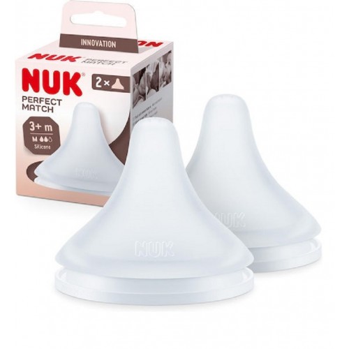 Θηλές Perfect Match Σιλικόνης M 3+Μ 2Τμχ