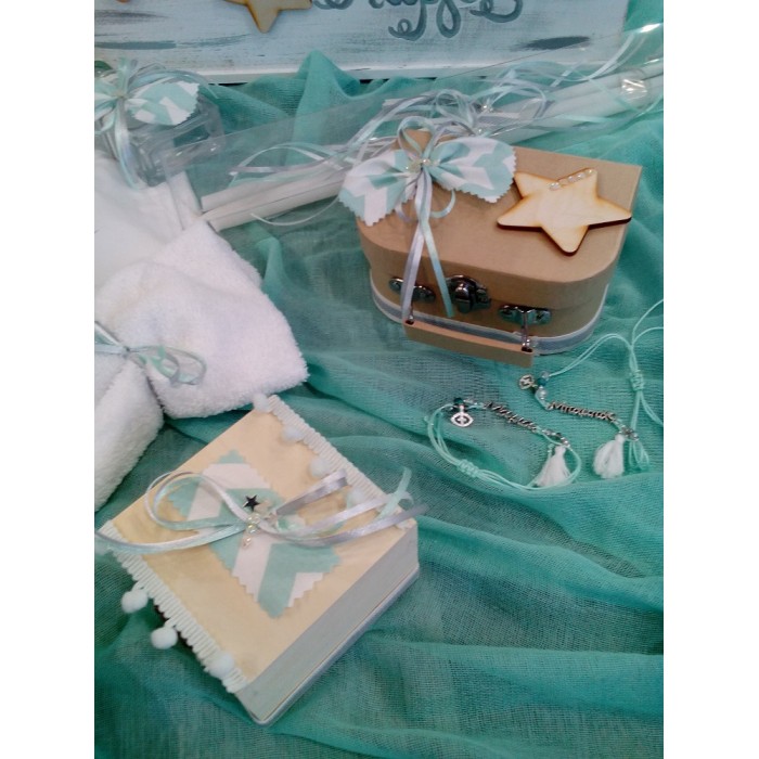 Complete Star turquoise christening package