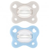 Πιπίλες Chicco όλο σιλικόνη PhysioForma® Dual Soft ΜΠΕΖ/ΣΙΕΛ 2-6m
