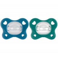 Πιπίλες Chicco όλο σιλικόνη PhysioForma® Dual Soft ΠΕΤΡΟΛ/ΜΠΛΕ ΡΑΦ 16-36