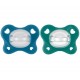 Πιπίλες Chicco όλο σιλικόνη PhysioForma® Dual Soft Σιέλ 16-36