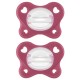 Πιπίλες Chicco όλο σιλικόνη PhysioForma® Dual Soft ΡΟΖ 16-36m
