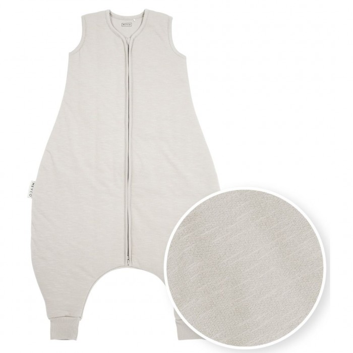 Sleeping Bag With Legs Slub Grey 92cm