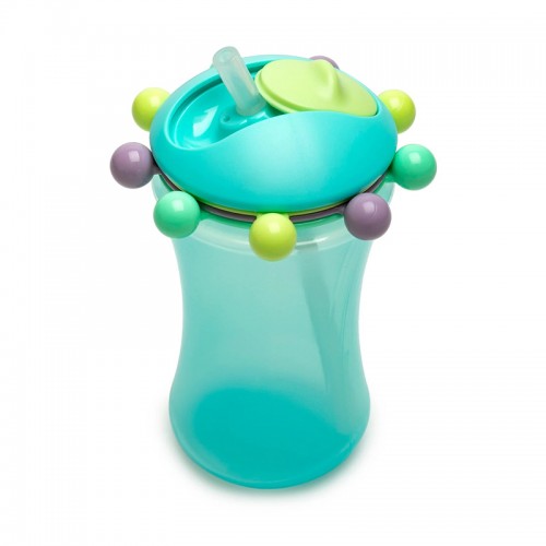 340ml Water Bottle With Straw Melii Abacus Blue