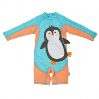 Children's Penguin One Piece Swimsuit