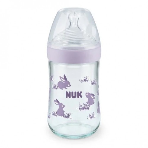 Γυάλινο Μπιμπερό Nature Sense 240ml 0-6M