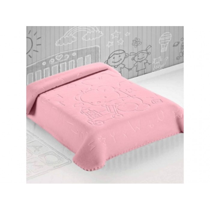 Κουβέρτα Αγκαλιάς 80x110 Belpla Ster 521 Pink