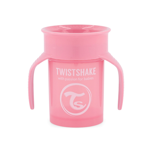 Spill-Free 360° Cup 230ml 6+ Months Pastel Pink