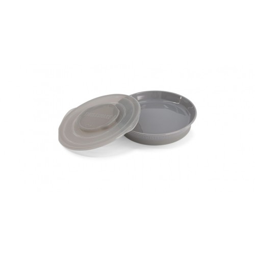 Πιάτο Αντιολισθητικό 6+ Μηνών Pastel Grey