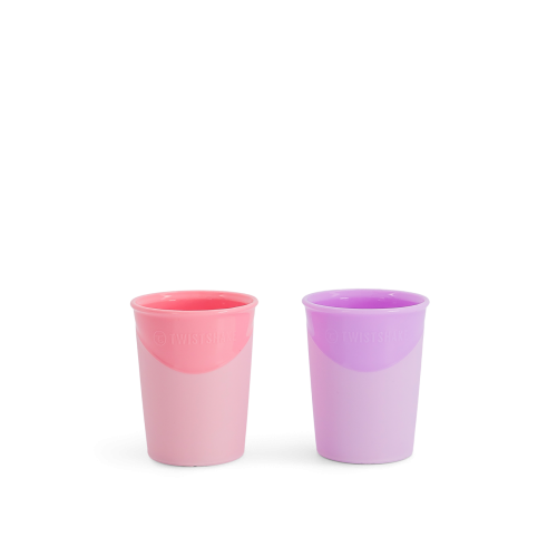 Εκπαιδευτικό Ποτήρι 170ml 6+Μηνών Pastel Pink Purple 2Τμχ