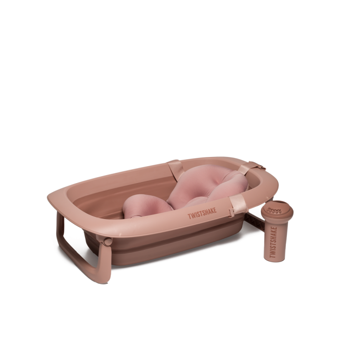 Baby Bath Tub With Reducer And Auxiliary Jug Faded Pink