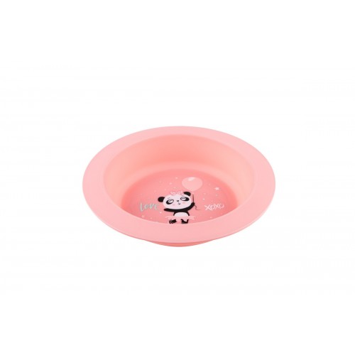 Canpol Babies Σετ Φαγητού Πιάτο-Μπολ Exotic Animals Pink
