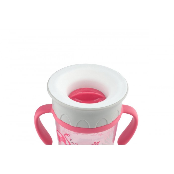 Canpol Babies Jungle 360° Educational Cup Coral 270ml 6m+