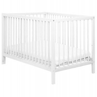 Baby Cradle Wooden Two Levels Miko White