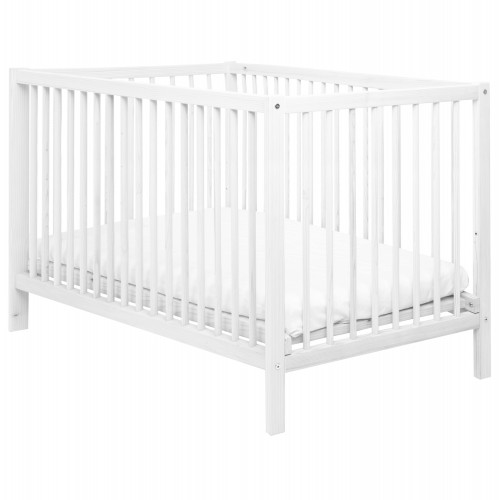 Baby Cradle Wooden Two Levels Miko White