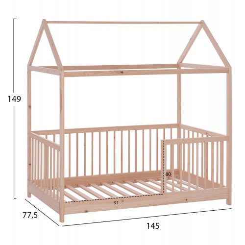 Baby Wooden Bed Miko Montessori HM9286