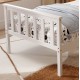 Gimly Bed Solid Pine Wood White