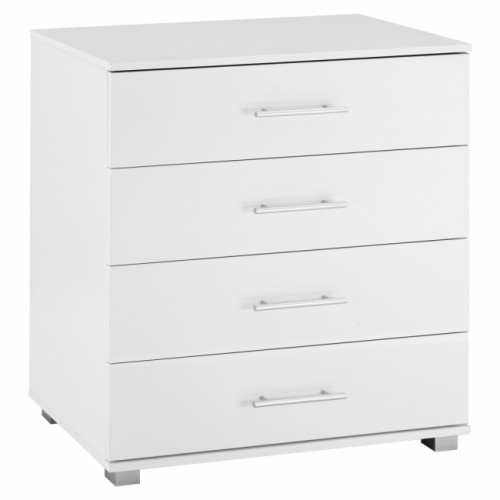 Briana White Melamine Chest of Drawers