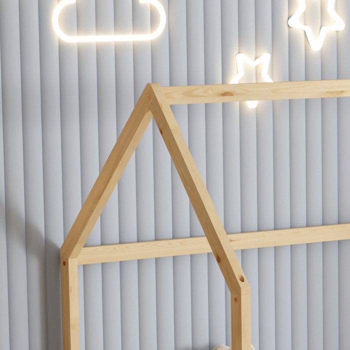 Κρεβάτι Παιδικό Με Κάγκελα Phyllis HM679.01 Φυσικό 190Χ90εκ.