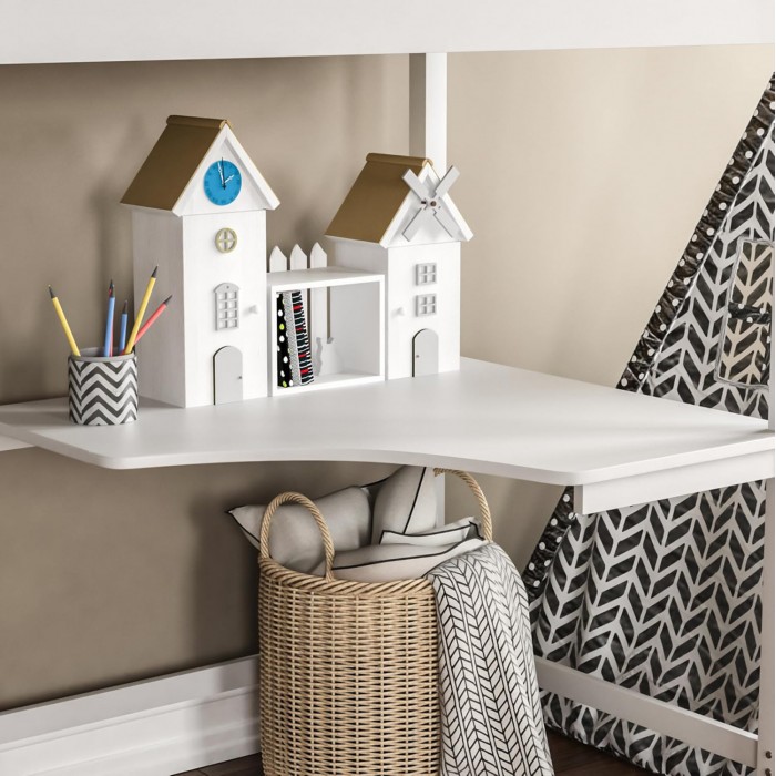 Κρεβάτι Κουκέτα Με Γραφείο Akron HM702.03