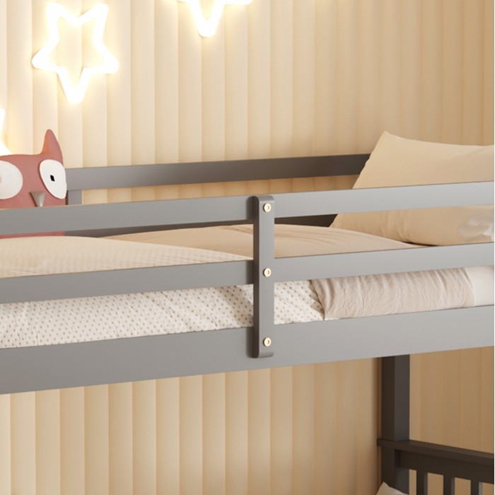 Κρεβάτι Κουκέτα Παιδικό Lantai HM682.05 Γκρι