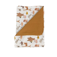 Forest Friends pique blanket