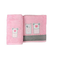 Sugar Family Towel Set Pink Background