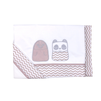 Crib Sheets 3Pcs Tiny Friends Rotten Apple
