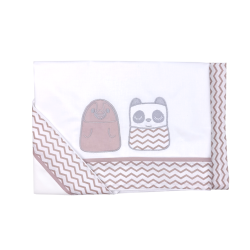 Crib Sheets 3Pcs Tiny Friends Rotten Apple