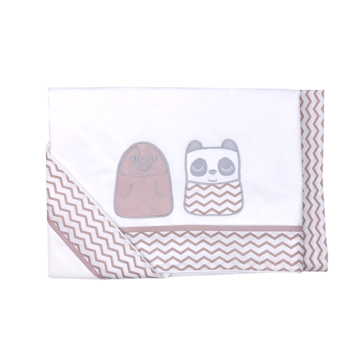 Crib Sheets 3Pcs Tiny Friends Rotten Apple