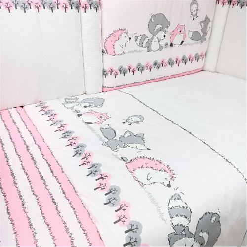 Odette 3 Piece Printed Dowry Set Pink