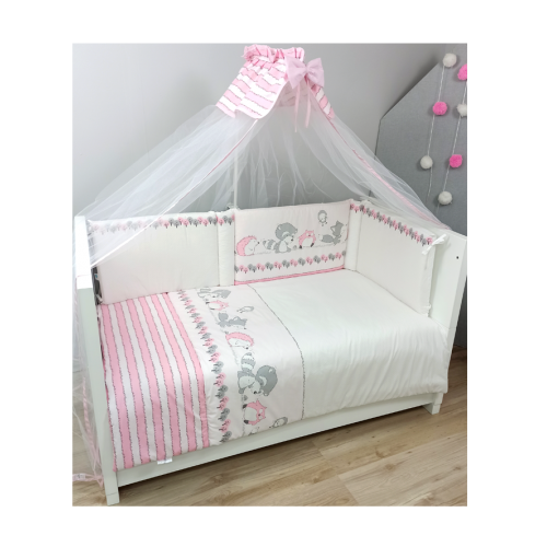 Odette 3 Piece Printed Dowry Set Pink