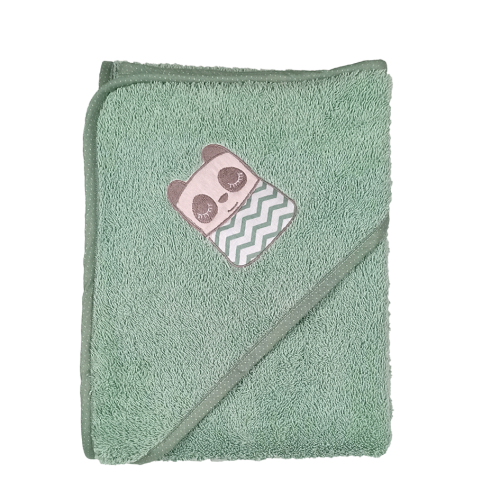 Tiny Friends Olive Triangle Bathrobe