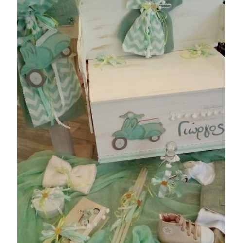 Complete Baptism Package With Bench Desk And Vespa Theme