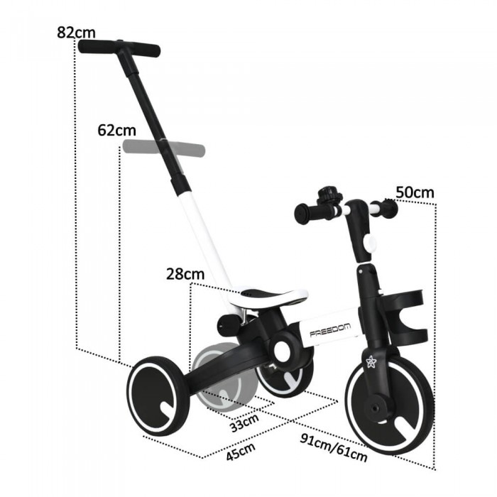 Ποδηλατάκι Tρίκυκλο Freedom 3in1 Petrol