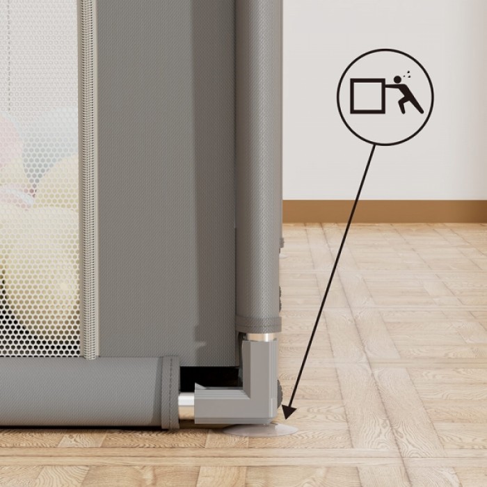 Πάρκο Τετράγωνο 150x150cm Playzen Grey Πάρκο Τετράγωνο 150x150cm Playzen Grey