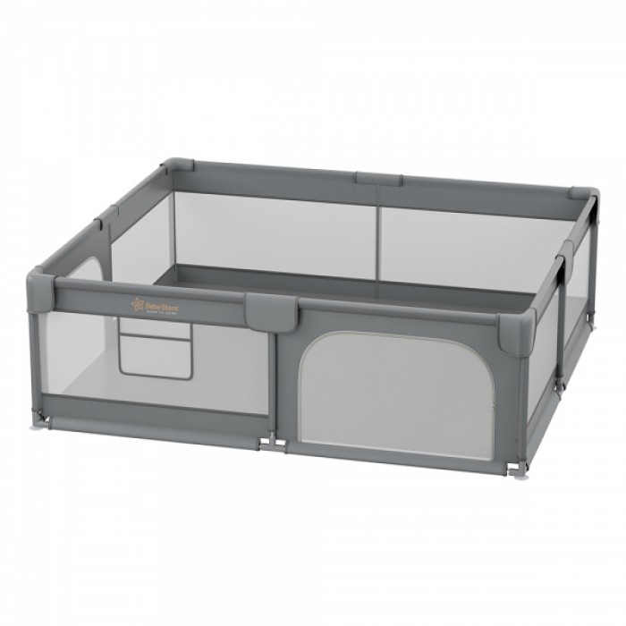 Πάρκο Ορθογώνιο 180x200cm Playzen Grey Πάρκο Ορθογώνιο 180x200cm Playzen Grey