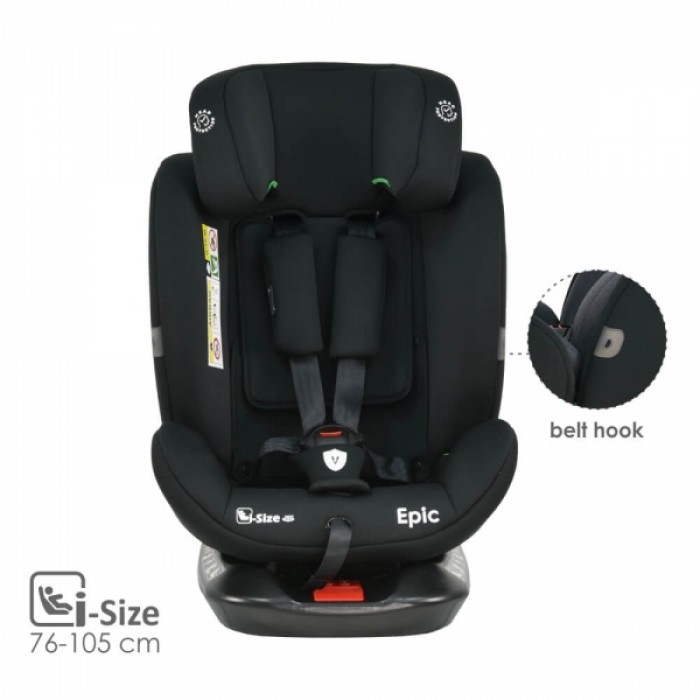 Car Seat Epic Isofix i-Size 360° Black