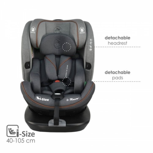 Κάθισμα Αυτοκινήτου i-Revo i-Size 360° Grey