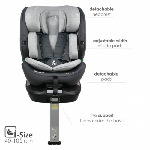 Κάθισμα Αυτοκινήτου Nobile i-Size 360° Ice Grey