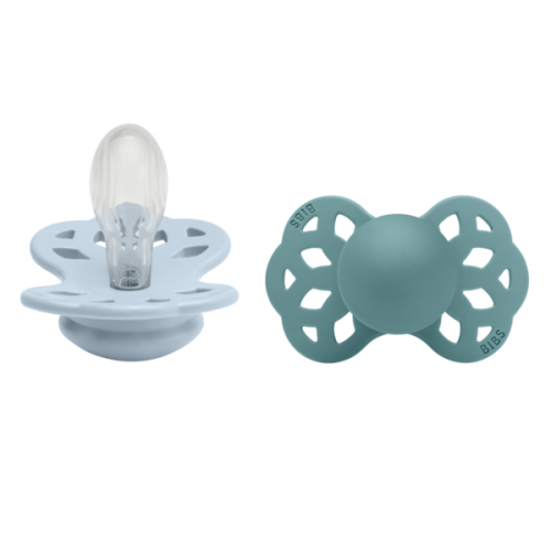 Πιπίλα Bibs Infinity 2 Tεμ Silicone Baby Blue/Island Sea 6-18M