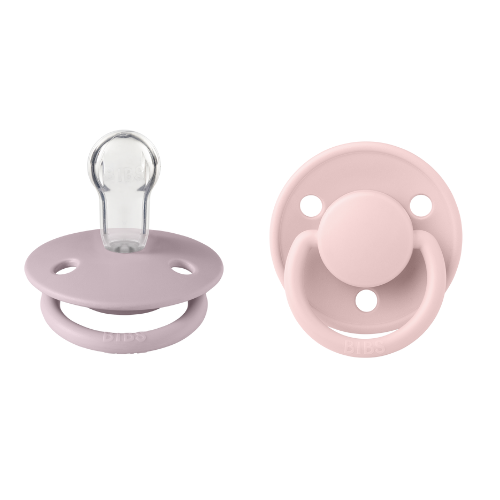 Πιπίλα Bibs De Lux Silicone One Size 2 Τεμ Blossom/Dusky Lilac