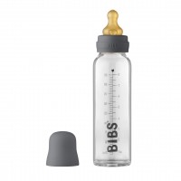 Glass Baby Bottle Bibs 225ML Latex Irion