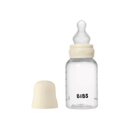 Plastic Bottle Bibs Silicone 150ml Ivory