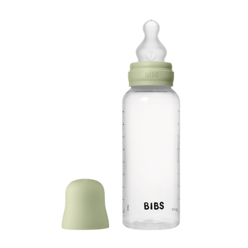 Plastic Bottle Bibs Silicone 270ml Medium Flow Sage