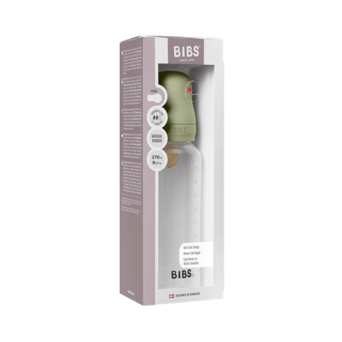 Πλαστικό Μπιμπερό Bibs 270ml Medium Flow Sage