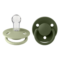 Πιπίλα Bibs De Lux Silicone One Size 2τεμ Sage/Hunter Green