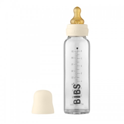 Glass Bottle Bibs 225ML Latex Ivory