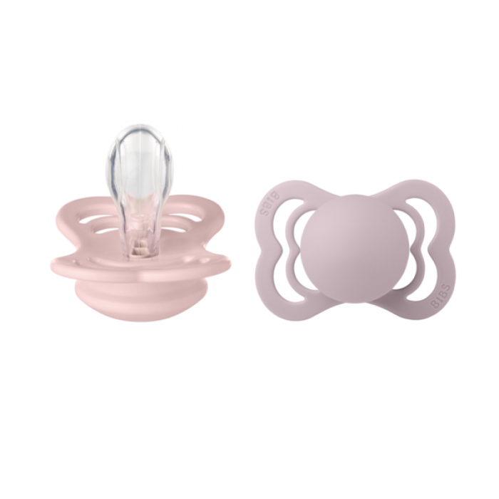Πιπίλα Bibs 2 Τεμ Supreme Σιλικόνη 0-6M Blossom/Dusky Lilac